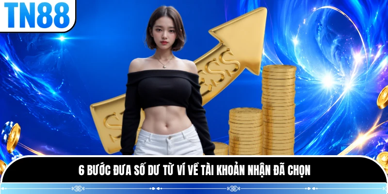 6 bước đưa số dư từ ví về tài khoản nhận đã chọn